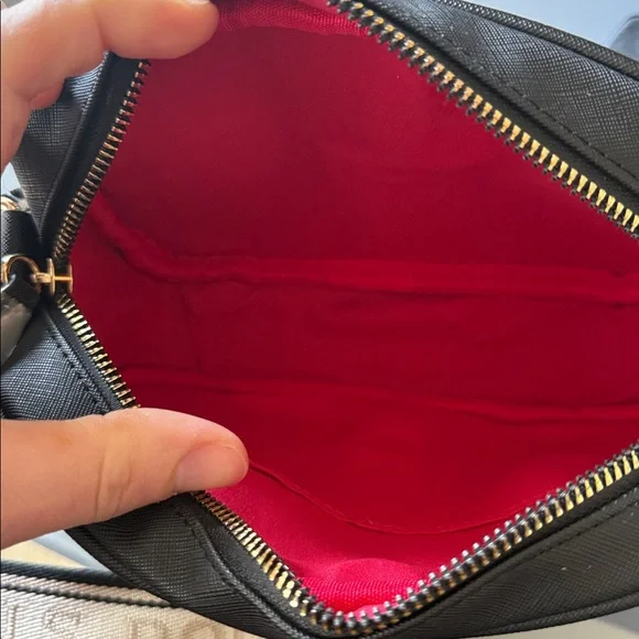 U.S. Polo Assn. Black Crossbody Bag with Ivory Logo Strap - Picture 5 of 5